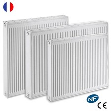Radiateur eau chaude réversible Acier Blanc Type 21 Chauffage central DE DIETRI