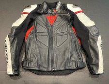 Dainese Avro C2 Motorcycle Racing Leather Jacket W/ Liner Size 48.