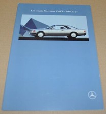 Mercedes Benz 230 CE 300 CE-24 Coupe W124 Brochure Prospekt 0391 FR