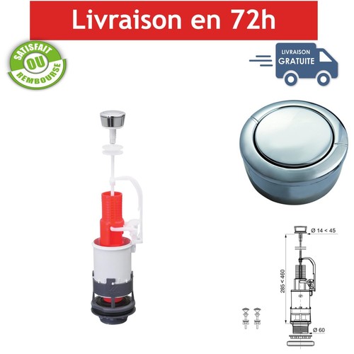 Mécanisme chasse eau wc - mécanisme,