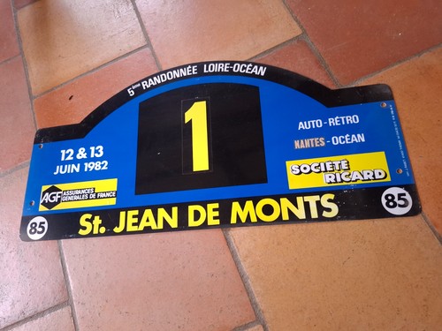 Plaque rallye randonnee - plaque, de