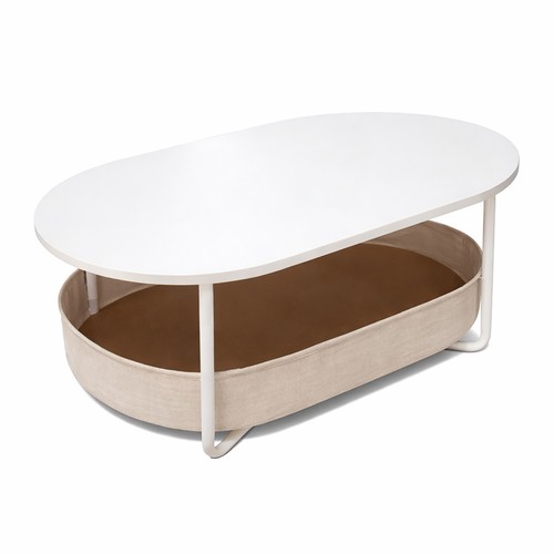 Table basse ovale avec