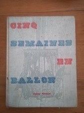 JULES VERNE - Cinq semaine en ballon - Illustrations Riou Montant 235 pages 1957