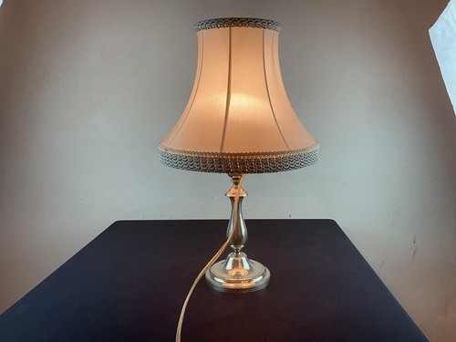 Lampe métal argenté - lampe,