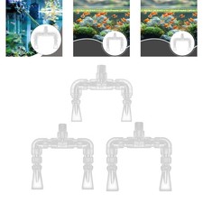 Aquarium Kit de Retour D'Eau Double Buse Rotative avec Pièces DIY En Acrylique