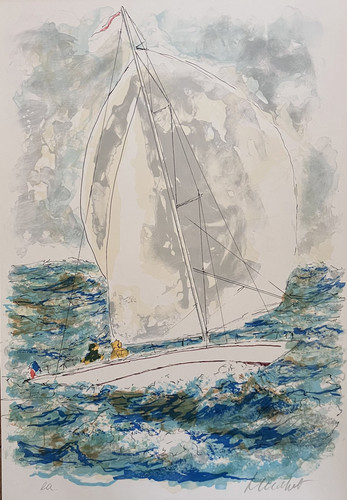 Urbain huchet lithographie - huchet,