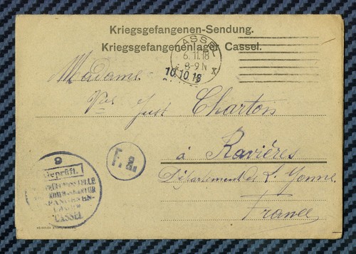 Lettre prisonnier de - prisonnier,