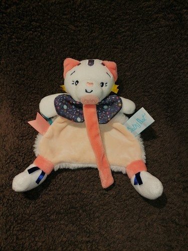 Doudou attache tétine chat - attache,