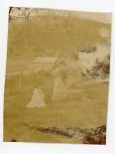 Missed photo photograph circa 1900, hunting ball trap woman rifle belle epoque