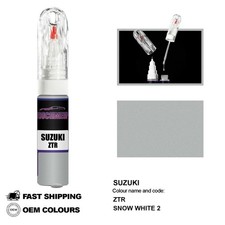 POUR SUZUKI SNOW WHITE 2 ZTR Retouche Stylo Peinture Brosse Fix Kit Scratch...