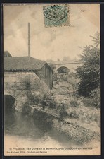 CPA Oradour-sur-Vayres, Cascade de l´Usine de la Monnerie 1904 