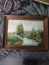 tableau ancien huile sur bois