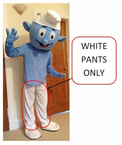 Schtroumpfs blanc pantalon - blanc,