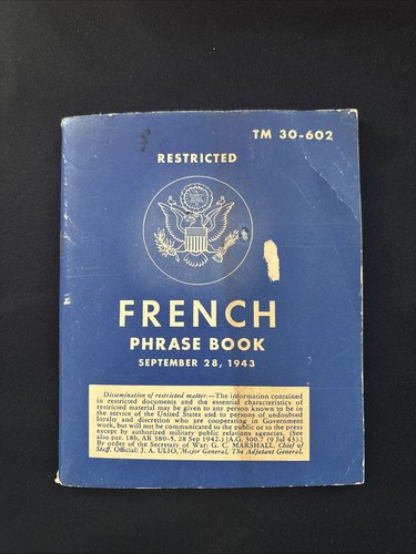 Ww2 army language pocket - ww2, /pocket