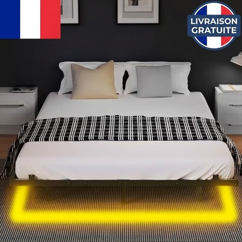 Lit métal 140x200 avec - en,