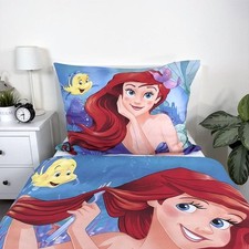 Ariel Little Mermaid Disney Princess Housse de Couette Ue Taille 100% Coton Lit