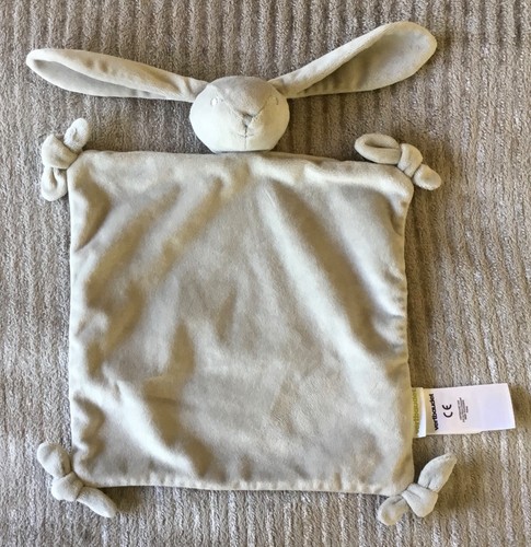 Doudou lapin gris taupe noeuds - gris,