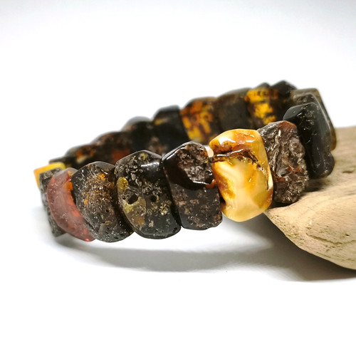 Bracelet ambre naturel - ambre,