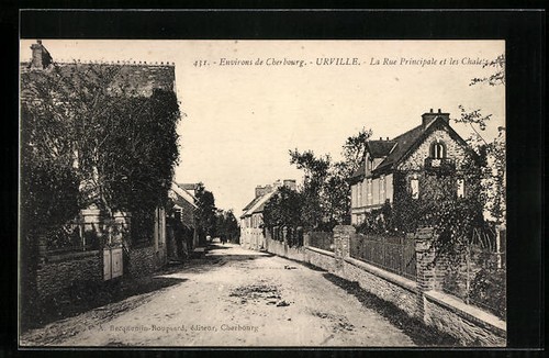 Cpa urville rue - urville,, la