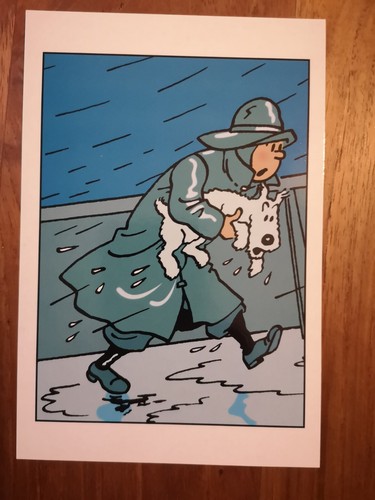 Carte postale tintin - postale,