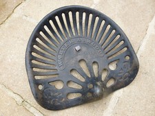 OLD CAST IRON TRACTOR FARM SEAT WALTER A. WOOD HOOSICK FALLS N.Y USA