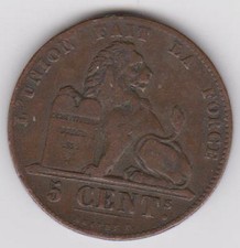 Pièce 5 centimes 1857