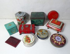 12 anciennes boites en métal publicitaire vintage ...