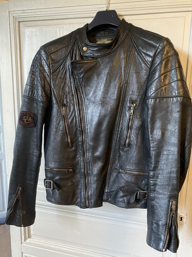 Blouson cuir moto vintage - , 70's