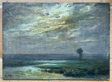 TABLEAU HUILE PAYSAGE MARIN