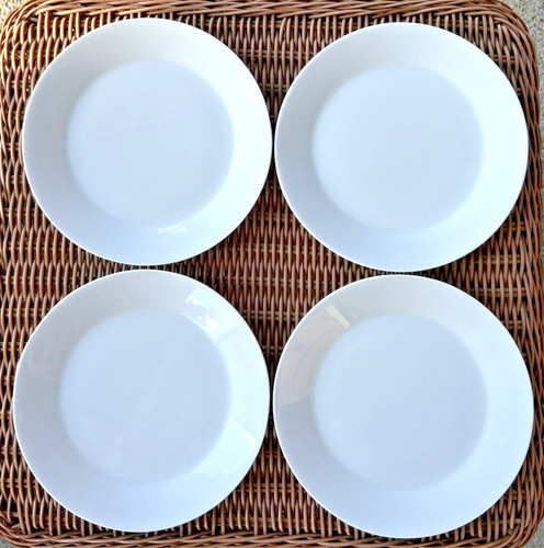 Ikea white salad round plates - round,