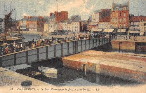 Old postcard cherbourg - 50,