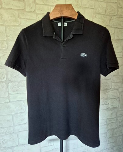 Polo lacoste homme noir slim - polo,