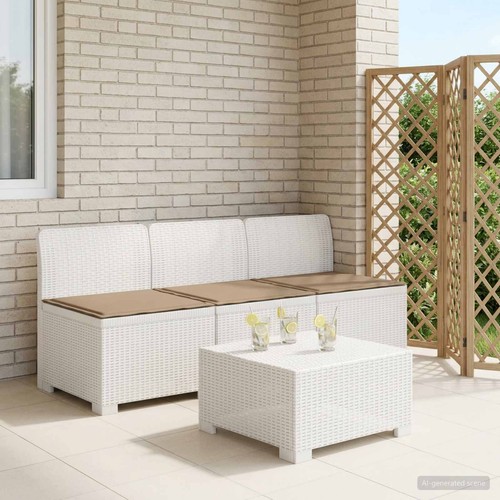 Canapé jardin look rotin - canapé,