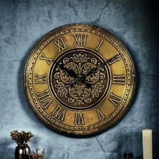 Horloge murale en bois fait