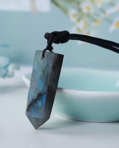 Gros pendentif labradorite - gros, en