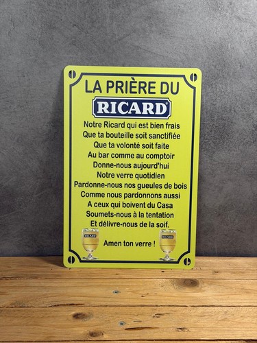 Plaque métal prière - plaque,