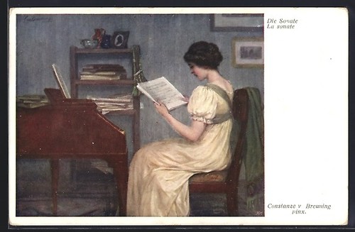 Carte postale artiste - carte,