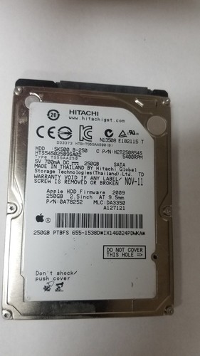 Hitachi hts545025b9sa02 250gb - hitachi,