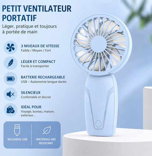 Ventilateur portable usb - ventilateur,