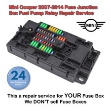 MINI COOPER 2007-2014 FUSE JUNCTION BOX FUEL PUMP RELAY REPAIR SERVICE