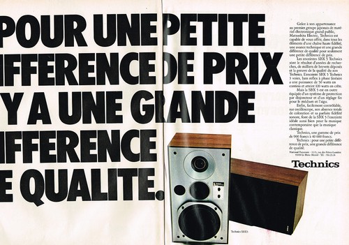 Publicite 1978 technics - ,