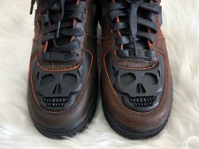 New Nike Air Force 1 Low Retro QS Halloween Skull Crimson/Black Size 6.5M/8W
