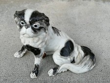 Japanese Spaniel Dog Sculpture Ceramic Porcelain Figure? dog spaniel japan