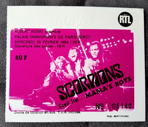 Ticket billet place concert - ticket,