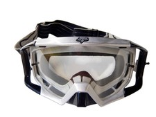 Fox USA Men's Silver Black Motocross MX Dirt Bike Adult-Size Protection Goggles