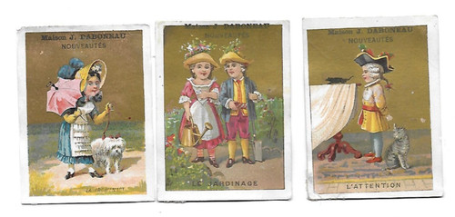 Anciens petits chromos pub - petits,