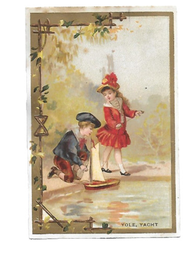 Ancien chromo publicitaire - ancien,