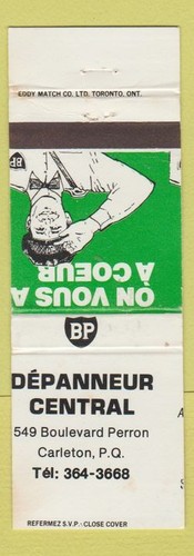 Matchbook cover oil - bp,