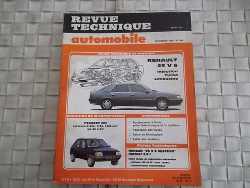 Revue technique renault - renault, 25