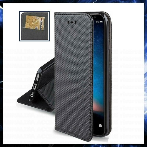 Coque portefeuille noir pour - coque,